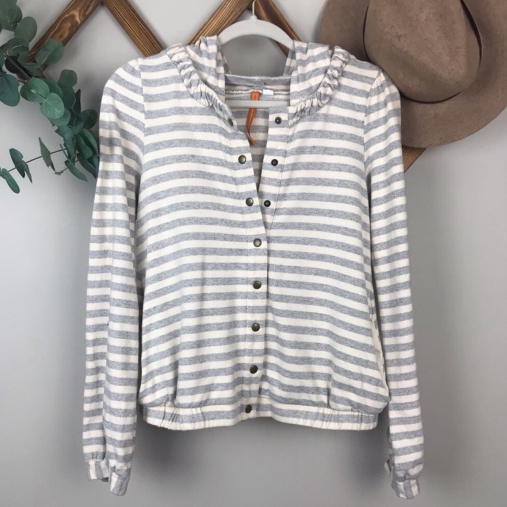 Anthropologie | Saturday Sunday Striped Sweatshirt